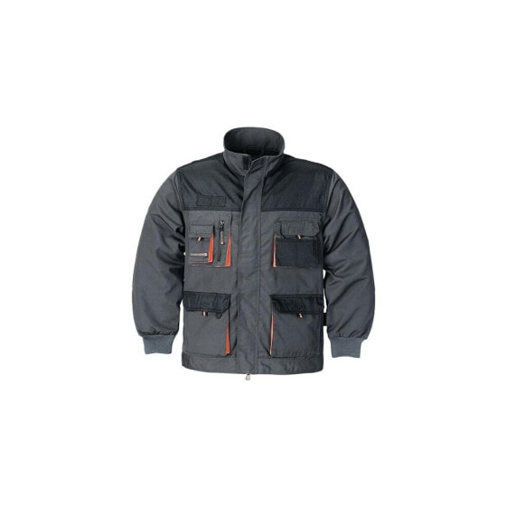 Terratrend Herrenjacke Größe 60 dunkelgrau/schwarz/orange