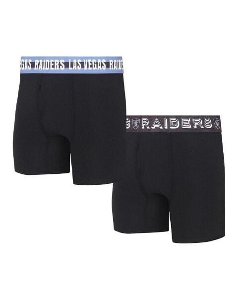 Men's Las Vegas Raiders Gauge Knit Boxer Brief Two-Pack