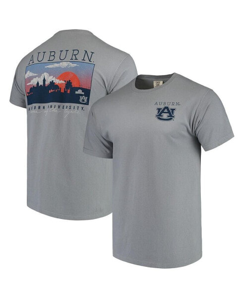 Men's Gray Auburn Tigers Comfort Colors Campus Scenery T-shirt