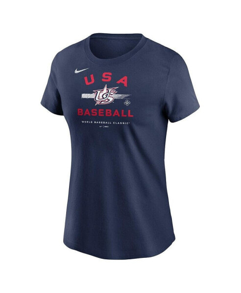 Women's Navy USA Baseball 2023 World Baseball Classic Country T-shirt