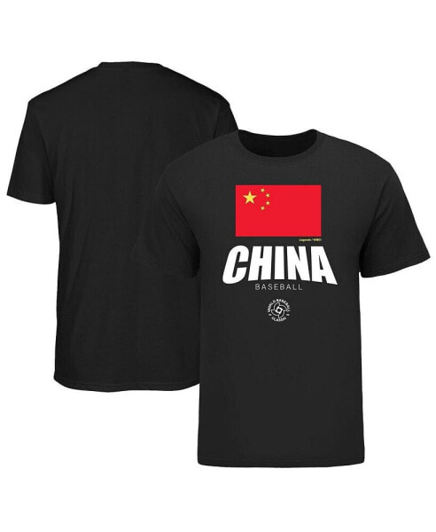 Men's Black China Baseball 2023 World Baseball Classic Federation T-shirt