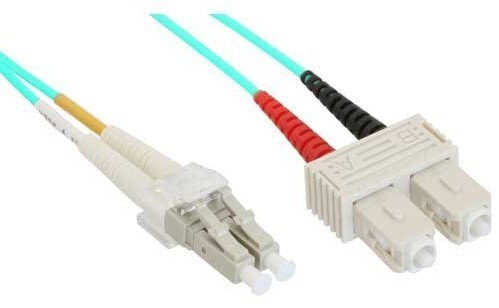 InLine Fiber Optical Duplex Cable LC/SC 50/125µm OM3 3m