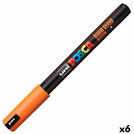 Felt-tip pens POSCA PC-1MR Orange (6 Units)