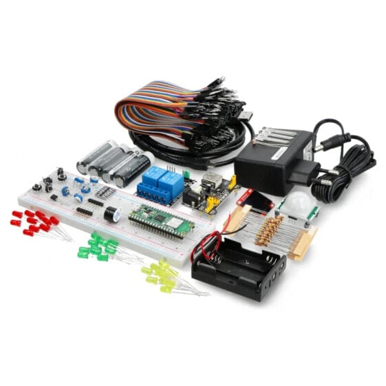 Starter kit with Raspberry Pi Pico W with headers