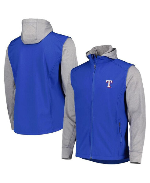 Men's Royal, Heather Gray Texas Rangers Alpha Full-Zip Jacket