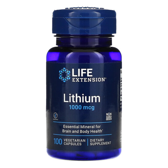 Lithium, 1,000 mcg, 100 Vegetarian Capsules