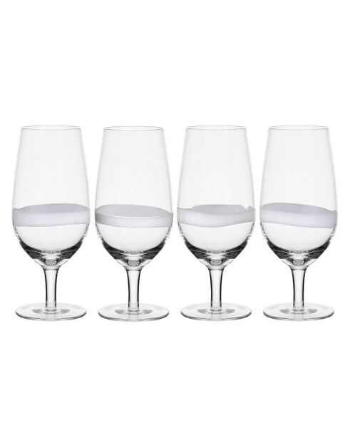 Organic Band 19-oz Juice Glasses 4-Piece Set