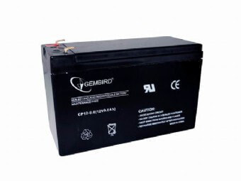 Gembird 12V - 9 Ah - Plombierte Bleisäure VRLA - 12 V - 1 Stueck e - Schwarz - 9.000 - 9,000 mAh