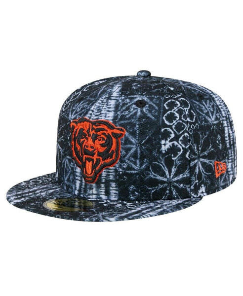 Men's Black Chicago Bears Shibori 59fifty Fitted Hat