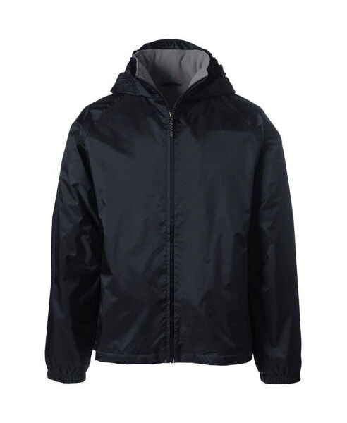 Men's School Uniform Fleece Lined Rain Jacket