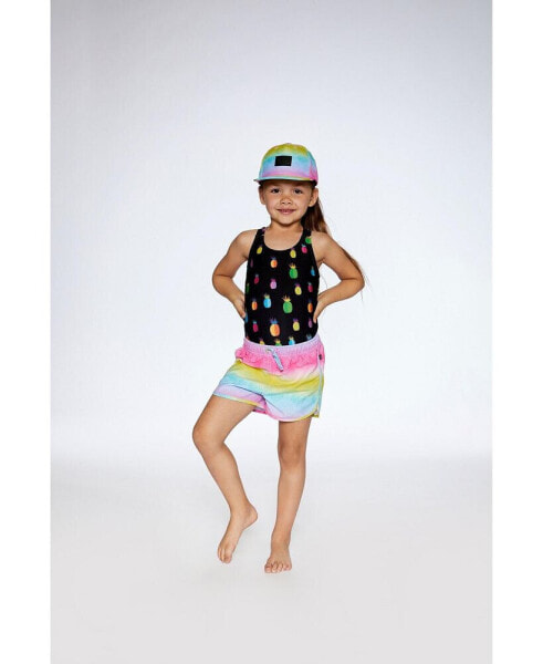 Girl Board short Printed Gradient Rainbow - Child