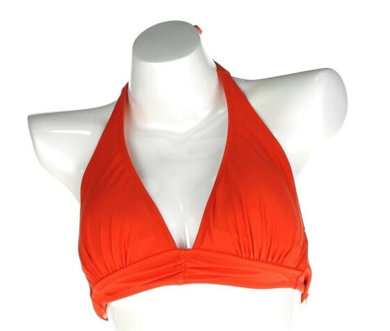 Profile Gottex Coral Womens Swimwear Neck Tie Halter Bikini Top Size 8