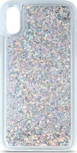 CASE ETUI LIQUID GLITTER TPU SAMSUNG GALAXY A80 / A90 SREBRNY standard