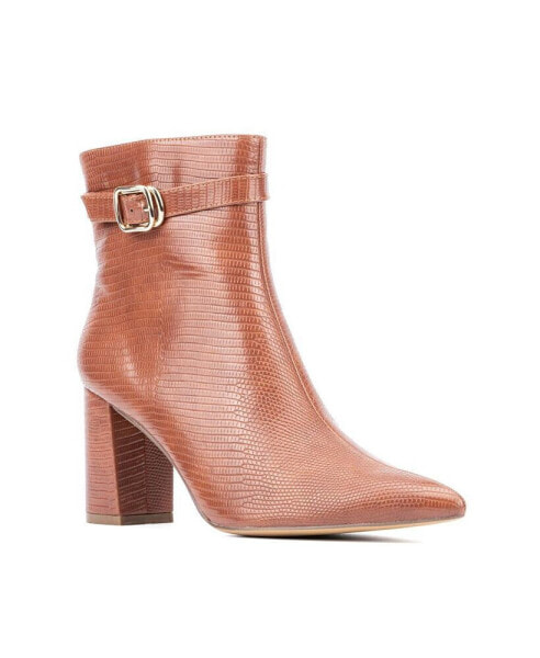 Women's Edena-Lizard Embossed Pointy Ankle Boot