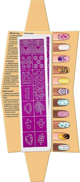 Nagelschablonen mit kreativen Designs