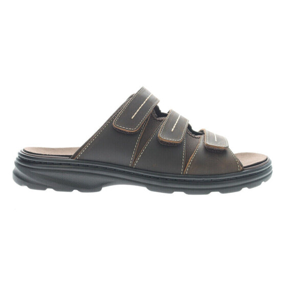 Propet Hatcher Slide Mens Brown Casual Sandals MSO031L-200