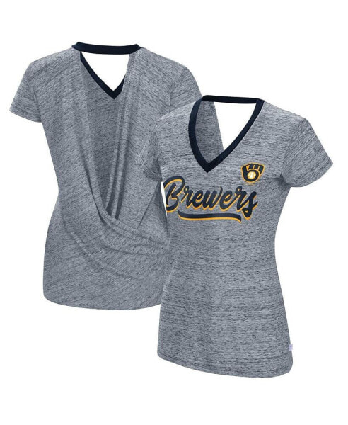 Блузка Touch женская Milwaukee Brewers сиреневого цвета