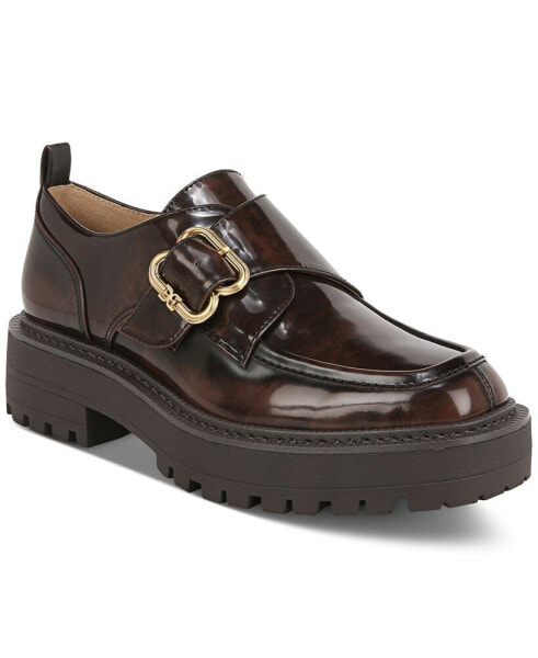 Women's Lora Platform Lug Sole Monk Strap Loafers