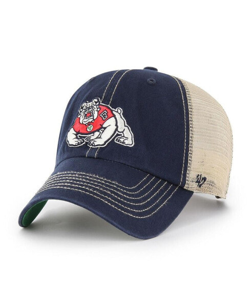 Men's Navy Fresno State Bulldogs Trawler Trucker Snapback Hat