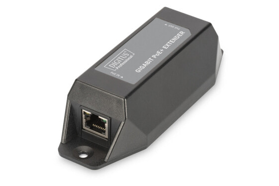 DIGITUS Gigabit Ethernet PoE+ Repeater, 802.3at, 22 W