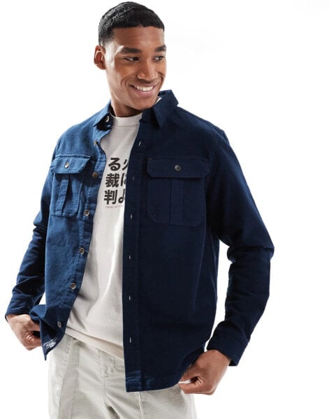 Superdry The merchant store - overshirt in eclipse navy