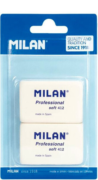 MILAN Professional 412 Rubbers 2 Units