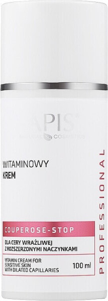 Vitamin-Gesichtscreme für empfindliche Haut mit erweiterten Kapillaren