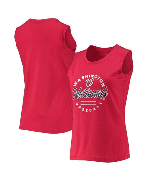 Women's Red Washington Nationals Macy Tank Top