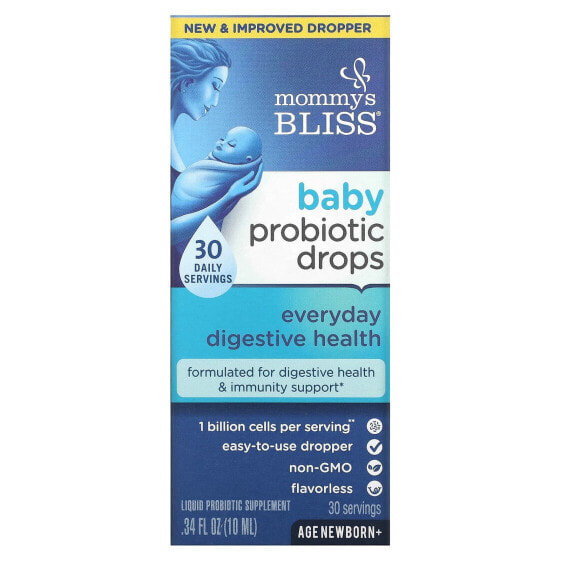 Детские капли с пробиотиками Mommy's Bliss, для пищеварения, с 1-го дня, 10 мл