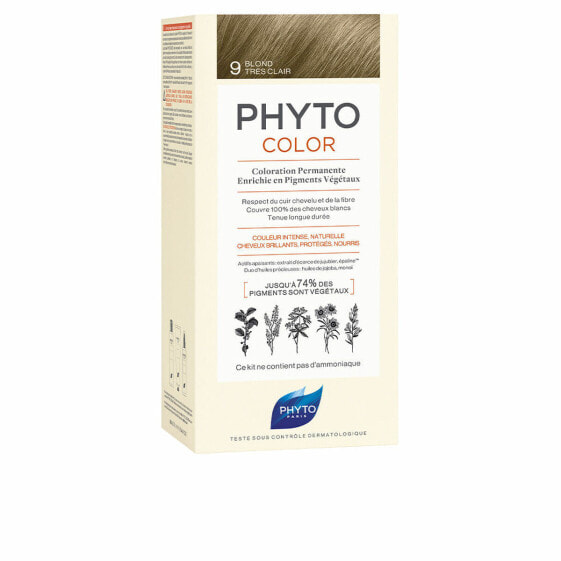 Перманентный краска PHYTO PhytoColor 9-rubio muy claro Без аммиака