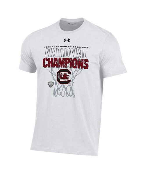 Men's White South Carolina Gamecocks 2024 NCAA Women's Basketball National Champions Locker Room T-Shirt
