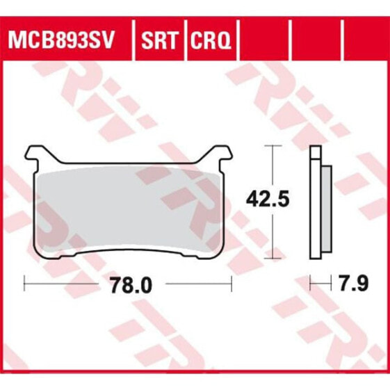 TRW Hyper-Carbon Honda CB 1100 RS Abs 17 Brake Pads