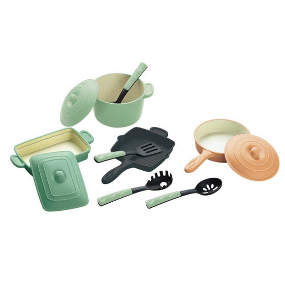 EUREKAKIDS Kitchen set with accessories to play - 11 pieces