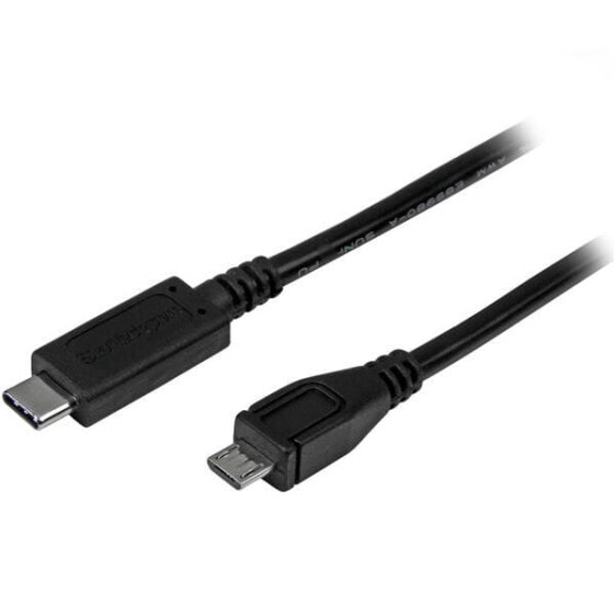 StarTech.com USB-C to Micro-B Cable - M/M - 1m (3ft) - USB 2.0 - 1 m - USB C - Micro-USB B - USB 2.0 - Male/Male - Black