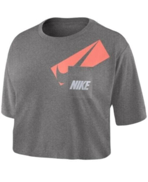 Nike 280348 Women Logo Pocket Crop Top, Size Extra Small