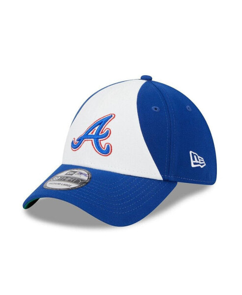 Men's White and Royal Atlanta Braves 2023 City Connect 39THIRTY Flex Fit Hat