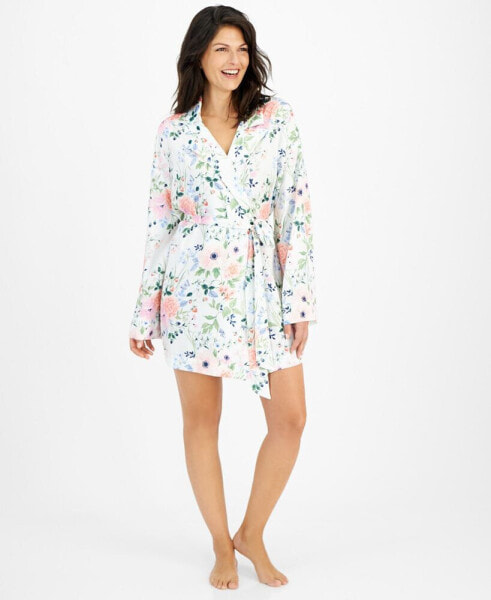 Flower Show Women's Printed Robe, Created for Macy's