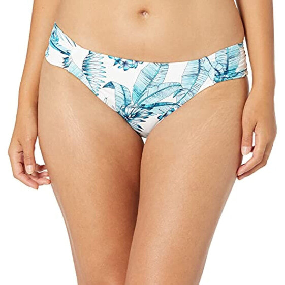 La Blanca 288931 Women's Hipster Bikini Bottom, Aquamarine/Tranquility Palm, 12
