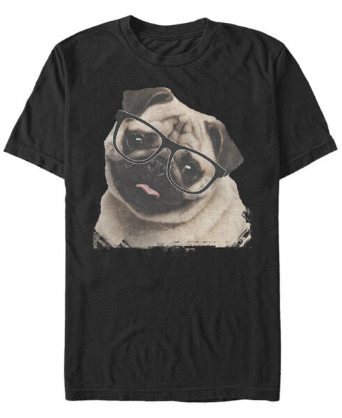 Men's Pug Nerd Short Sleeve Crew T-shirt