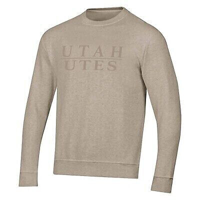 NCAA Utah Utes Tonal Sand Crew Fleece Sweatshirt - XXL
