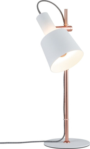 Lampa stołowa Paulmann Neordic Haldar Lampa stołowa max. 1x20W E14 230V Biały/Miedziany Mat Metal