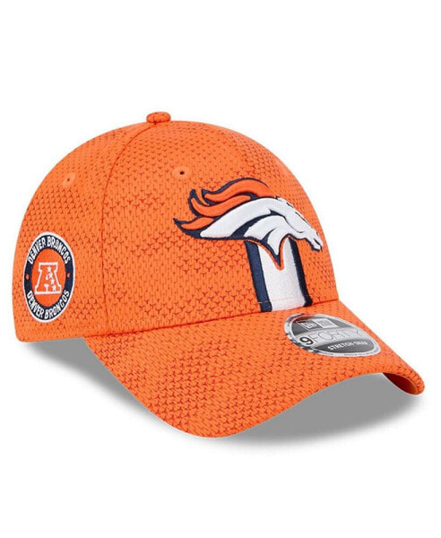 Men's Orange Denver Broncos 2024 Sideline 9FORTY Stretch-Snap Hat