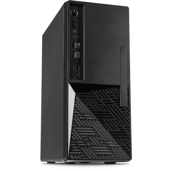 Inter-Tech S-703 - Desktop - PC - Black - Mini-ATX - uATX - Steel - 11.5 cm