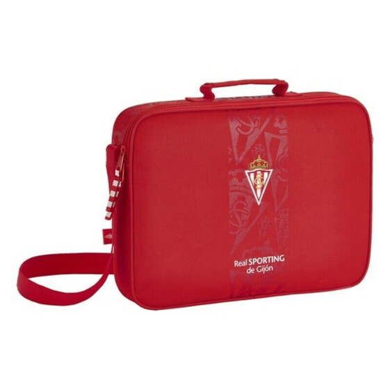 School Satchel Real Sporting de Gijón Red (38 x 28 x 6 cm)