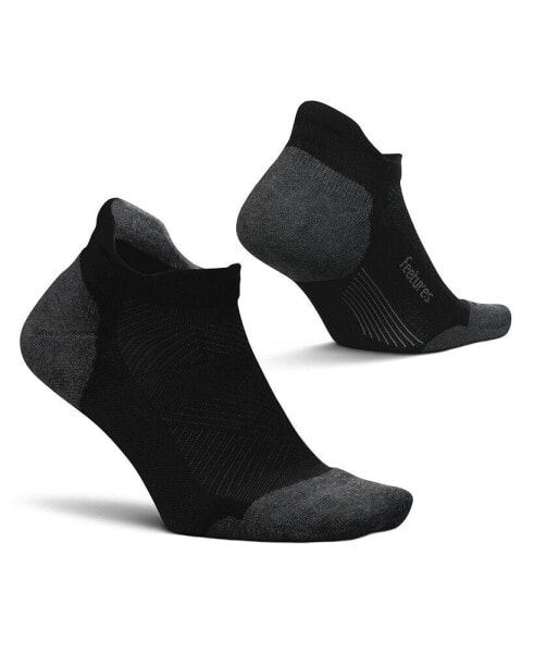 Men's Elite Max Cushion No Show Tab Ankle Socks - Sport Sock with Targeted Compression