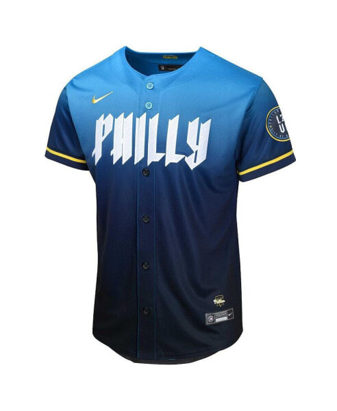 Big Boys and Girls Zack Wheeler Blue Philadelphia Phillies 2024 City Connect Limited Player Jersey