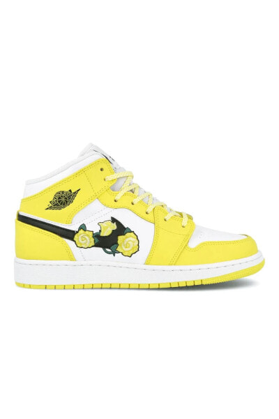 Jordan 1 Mid Dynamic Yellow Floral (gs) Av5174-700