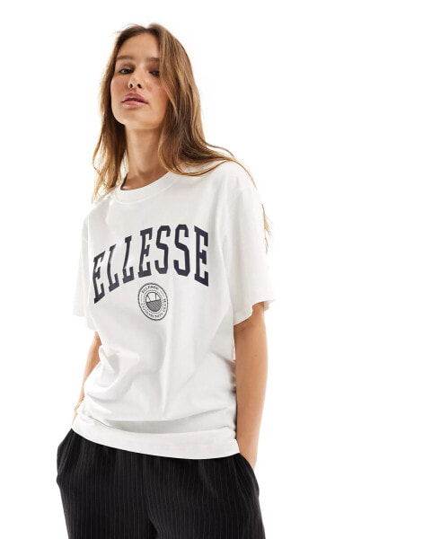 ellesse – Neri – T-Shirt in Weiß