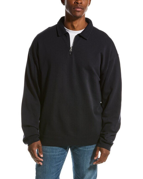 Vince French Terry 1/4-Zip Pullover Men's Xs