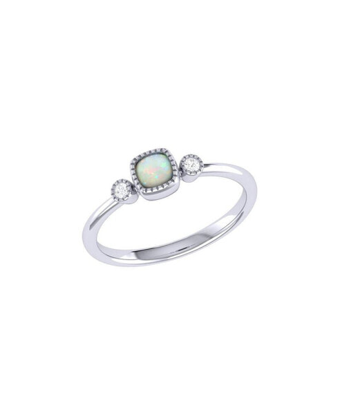 Кольцо LuvMyJewelry cushion Cut Opal Gemstone